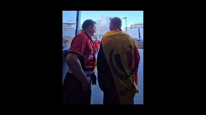 Les supporters des Diables rouges abattus après la défaite contre la Slovaquie